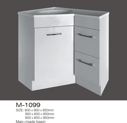 Vanity Vanity MDF، Vanity دو گوشه حمام DIY Two Drawers