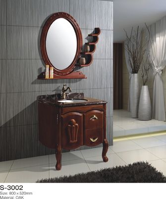 24 اینچ 48 اینچ چوب جامد وان حمام یک درب دو حوضچه محافظ آینه حوض سرامیک